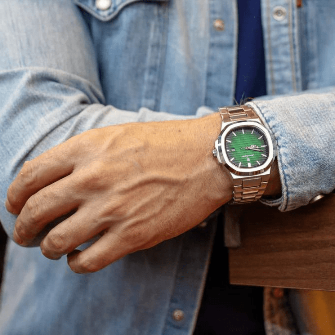 Relógio Atlântis 40mm | Pulseira Ajustável e Caixa Exclusiva