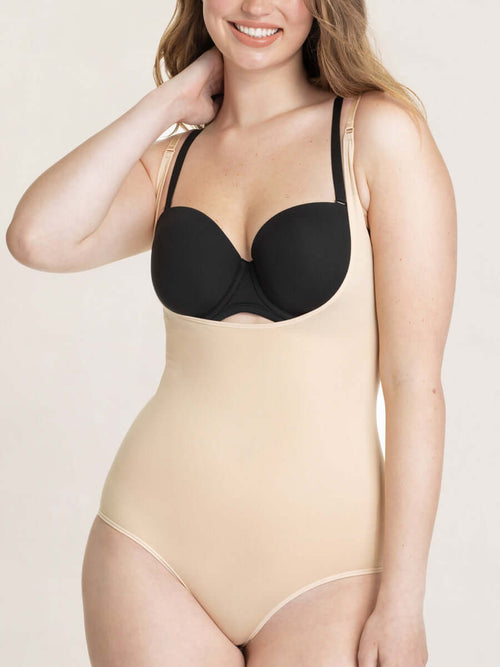 Body Modelador com Design de Busto Aberto